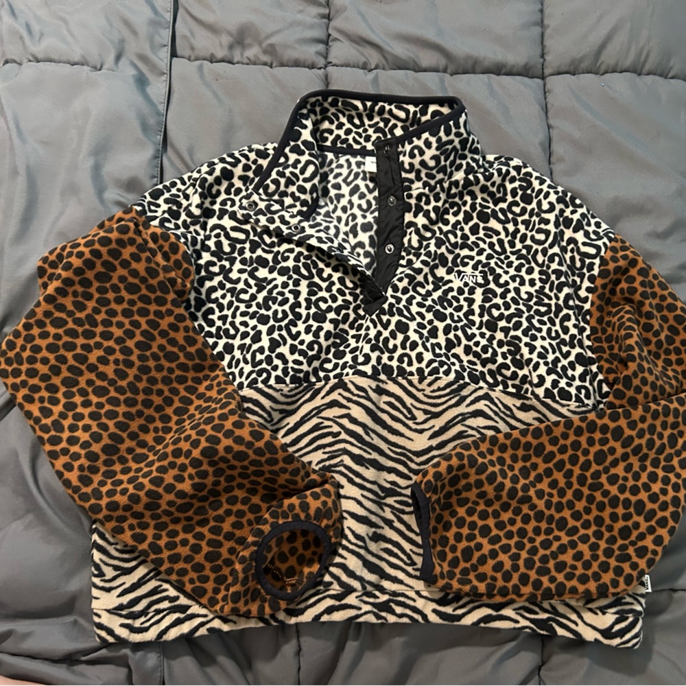 Vans Patchwork Animal Print Fleece - image 1